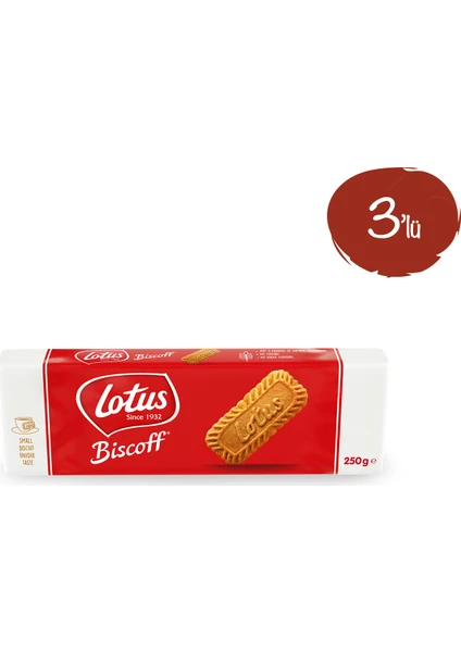 Biscoff Karamelize Bisküvi 250 gr - 3 Paket