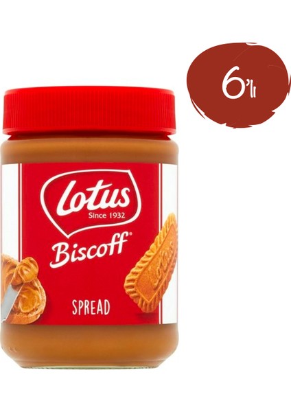 Biscoff Sürülebilir Karamelize Bisküvi Ezmesi 400 gr - 6 Paket