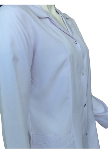 Tesettür Boy Beyaz Doktor Önlüğü fiyatları