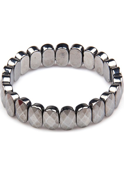 Terahertz Doğal Taş Bileklik 9 x 14 mm Özel Kesim