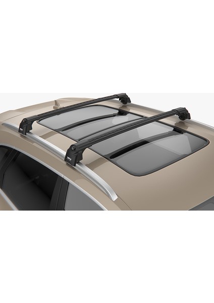Air-2 Full Kit Honda Cr-V (Mk4) Suv Tavan Ara Atkı Seti, Siyah Cross Bar 2012-2018