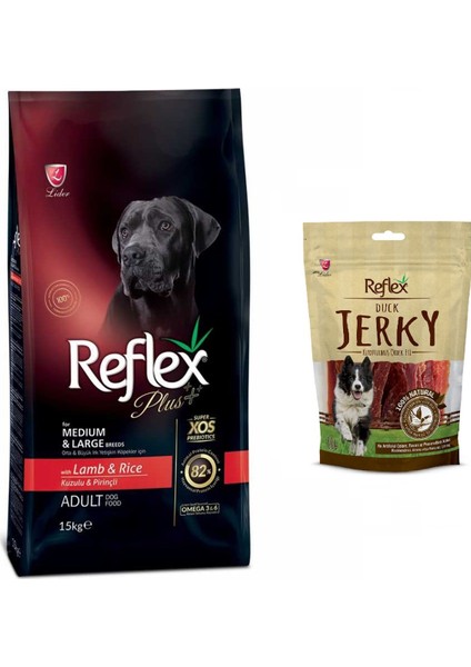 Kuzulu Pirinçli Köpek Maması 15 kg + Reflex Jerky