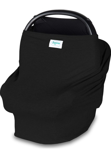 Fonksiyonel Puset ve Emzirme Örtüsü - Siyah