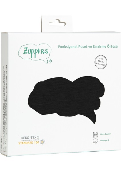 Fonksiyonel Puset ve Emzirme Örtüsü - Siyah fiyatları