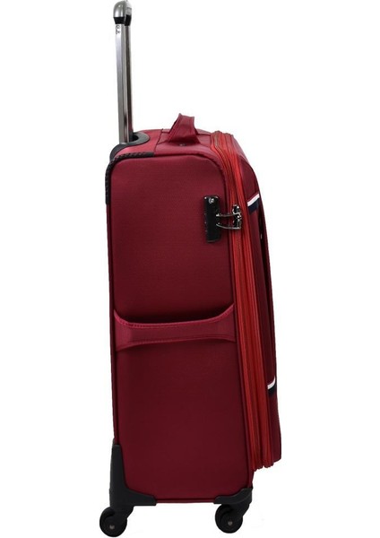 Valiz Orta Boy Bordo Kumaş Valiz fırsatları