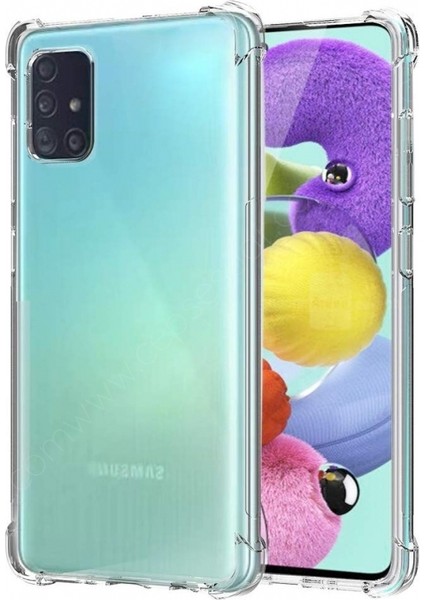 Samsung Galaxy A51 Şeffaf Airbag Antishock Silikon Kılıf