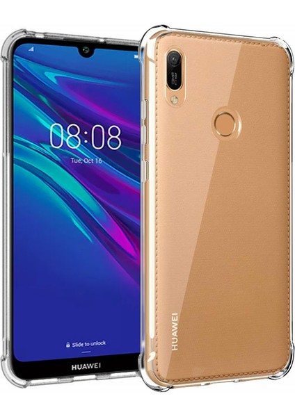 Huawei Y6 Prime 2019 Şeffaf Airbag Antishock Silikon Kılıf