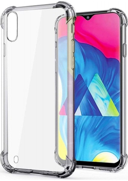 Samsung Galaxy M10 Şeffaf Airbag Antishock Silikon Kılıf