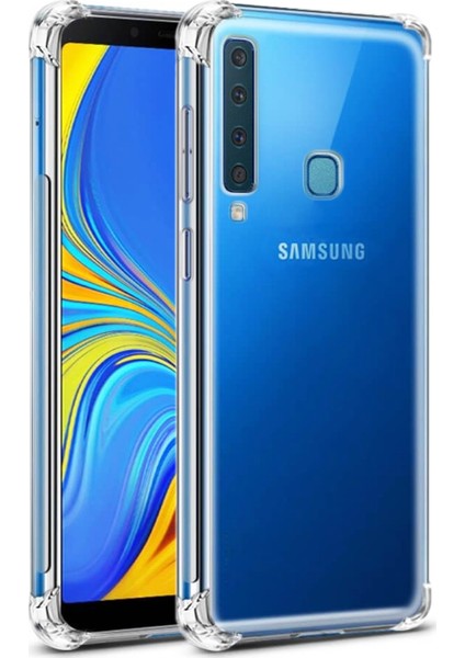 Samsung Galaxy A9 2018 Şeffaf Airbag Antishock Silikon Kılıf