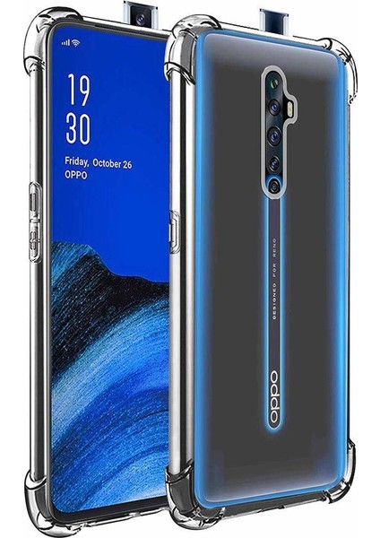 Oppo Reno 2z Şeffaf Airbag Antishock Silikon Kılıf