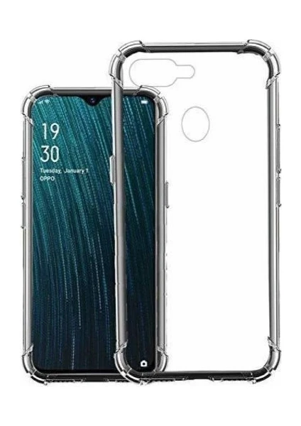 Oppo A5S Şeffaf Airbag Antishock Silikon Kılıf