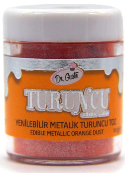 Gıda Boyası Metalik Toz Turuncu 10 gr