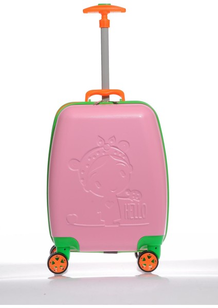 Mybag84959 Pembe Kız Çocuk Kabin Boy Valiz