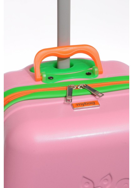 Mybag84959 Pembe Kız Çocuk Kabin Boy Valiz