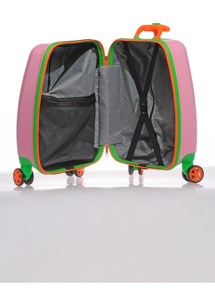 Mybag84959 Pembe Kız Çocuk Kabin Boy Valiz