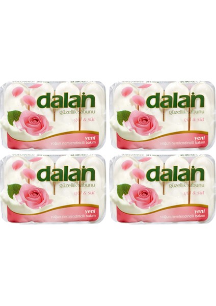 Sabun Güzellik Süt Gül 90 gr 4'lü Paket 4 Adet
