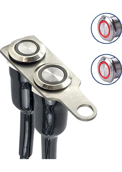 Motosiklet Evrensel İkili Aç Kapa Butonu Kırmızı Ledli fiyatları