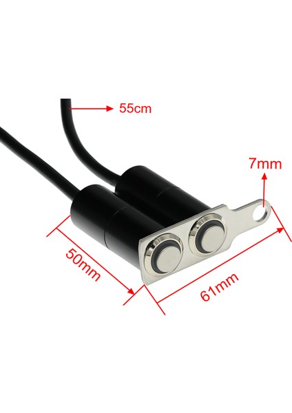 Motosiklet Evrensel İkili Aç Kapa Butonu Kırmızı Ledli fırsatları