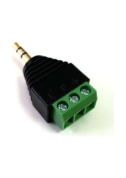 3.5mm Klemensli Stereo Jak Fiş - 1ADET