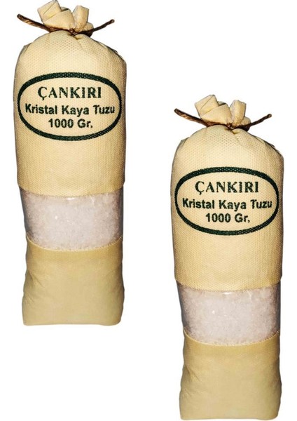 Çankırı Kristal Kaya Tuzu Iri Tane Kalın 84 Mineralli 2 kg