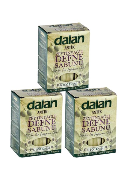 Antik Zeytinyağlı Defne Sabunu 900 gr 3 Adet