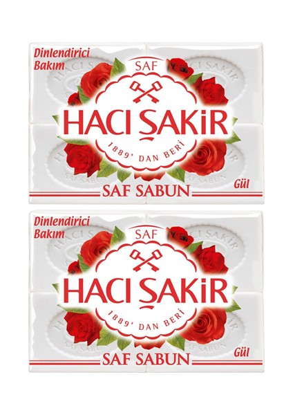 Saf Sabun Gül 600 gr 2 Adet