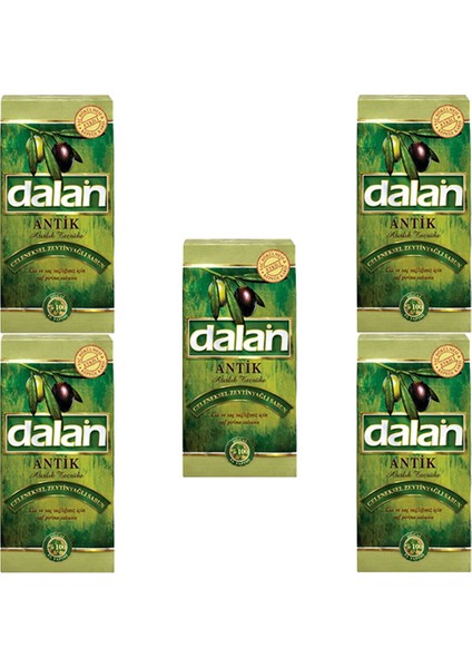 5'li Antik Pirina Doğal Zeytinyağlı Sabun 900 gr 5 Adet