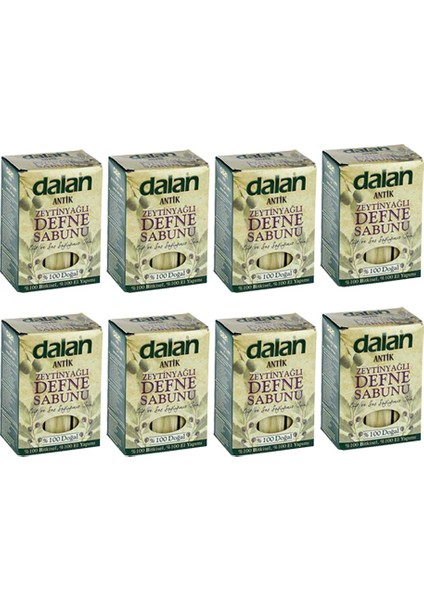 Antik Zeytinyağlı Defne Sabunu 900 gr 8 Adet