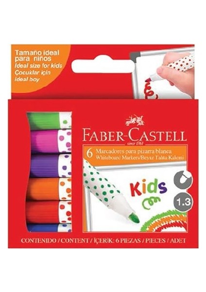 Kids Beyaz Tahta Kalemi 6'lı