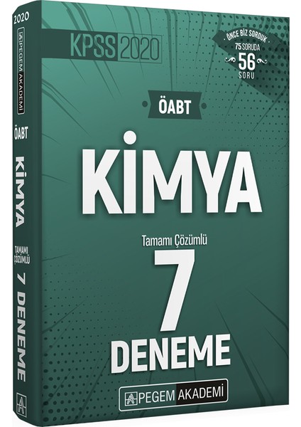 2020 KPSS ÖABT Kimya Tamamı Çözümlü 7 Deneme