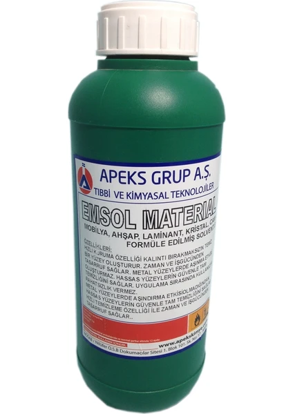 Mobilya Ahşap ve Tutkal Temizleme Solventi Emsol Material 1 kg