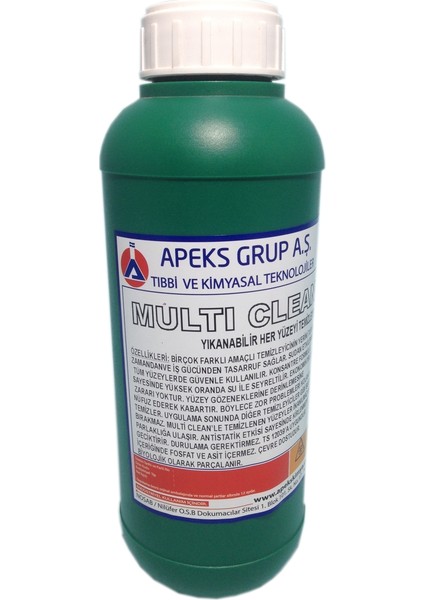 Yüzey Temizleyici Multi Clean Konsantre Çok Amaçlı 1 kg