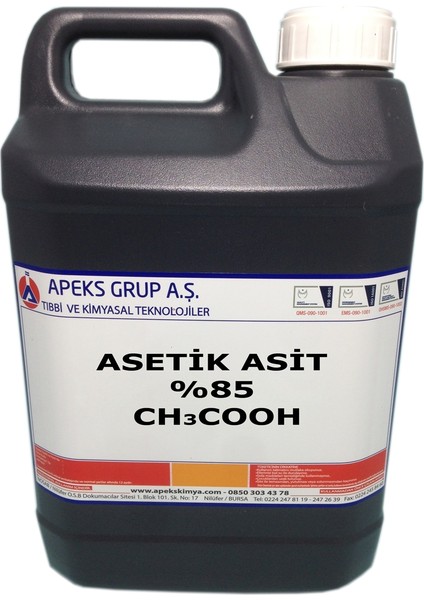 Asetik Asit %85 Ch3Cooh 5 kg