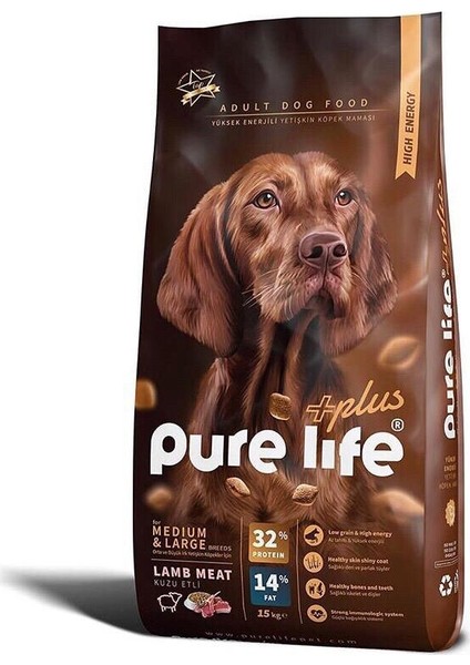 Plus Yüksek Enerjili Yetişkin Köpek Maması 15 kg