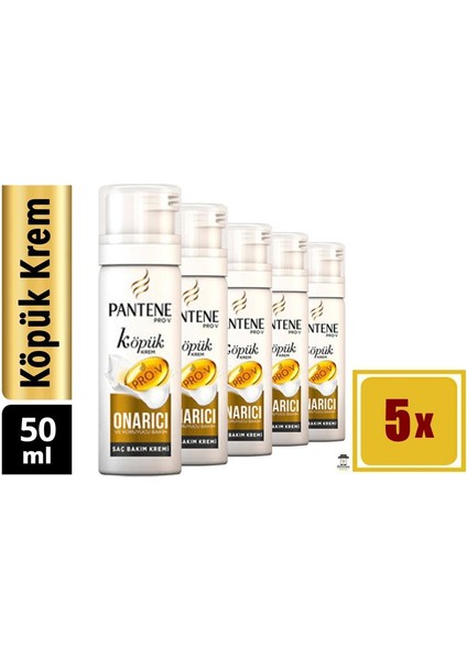 Onarıcı ve Koruyucu Köpük Saç Bakım Kremi 50 ml 5 Adet fiyatları