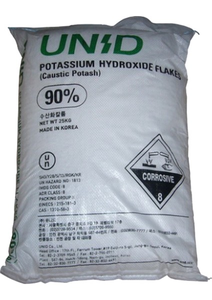 Potasyum Hidroksit Koh 25 kg