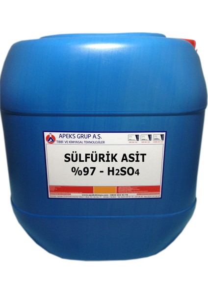 Sülfürik Asit %97 H2So4 30 kg