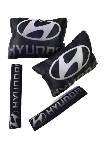 Hyundai Siyah Kumaş Yastık ve Kemerlik Seti