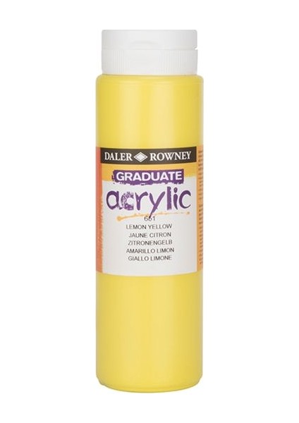 Graduate Akrilik Boya 500 ml 651 Lemon Yellow
