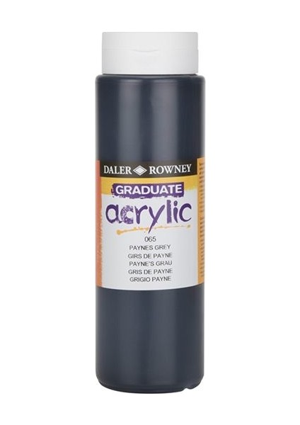Graduate Akrilik Boya 500 ml 065 Paynes Grey
