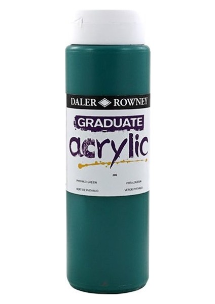 Graduate Akrilik Boya 500 ml 386 Phthalo Green