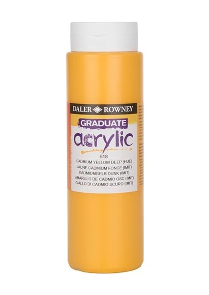 Dr Graduate Akrilik Boya 500 ml 618 Cadmium Yellow Deep Hue