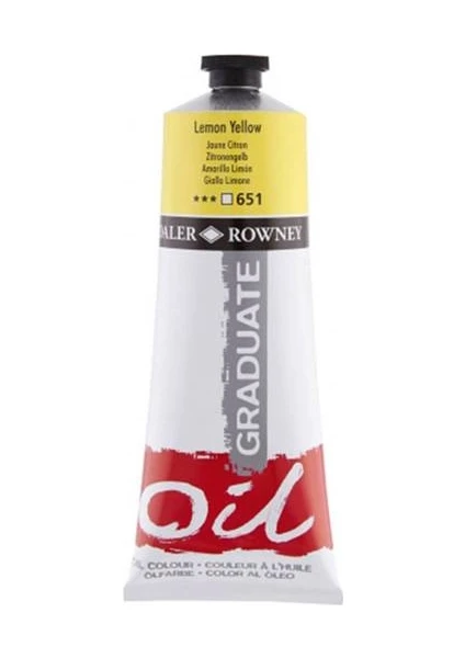 Daler Rowney Graduate Yağlı Boya 200 ml 651 Lemon Yellow