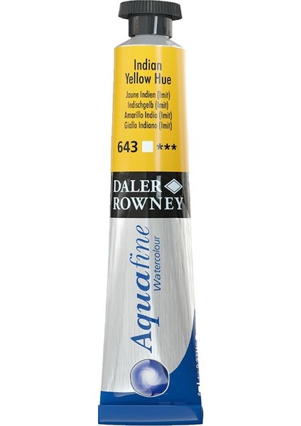 Daler Rowney Aquafine Tüp Sulu Boya 8 ml 643 Indıan Yellow Hue