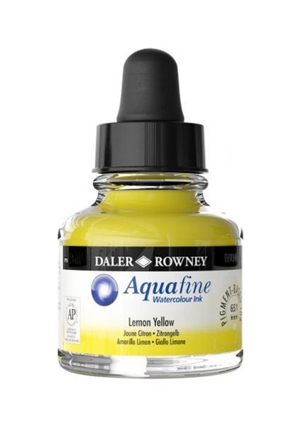 Dr Aquafine Watercolour Ink 29.5 ml 651 Lemon Yellow