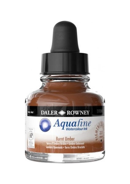 Dr Aquafine Watercolour Ink 29.5 ml 223 Burnt Umber