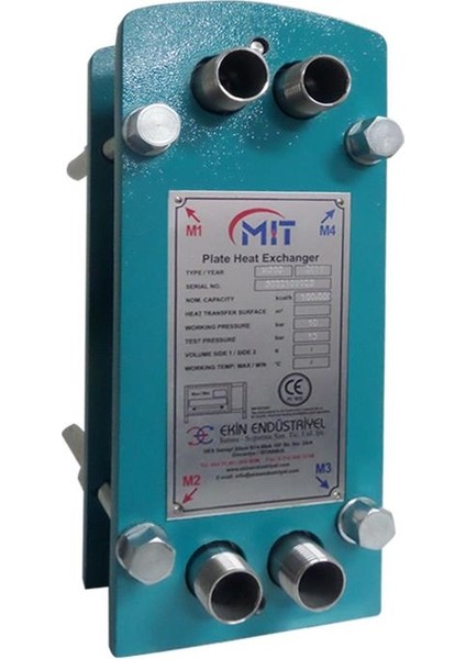 Mıt 503 Plakalı Eşanjör 75000-80000 Kcal/h (15 Plakalı)