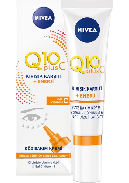 Q10+ C Kırışık Karşıtı Enerji Göz Bakım Kremi 15Ml