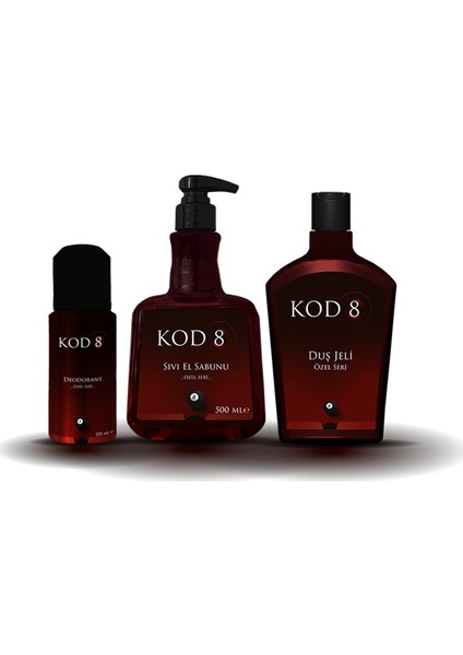 Sıvı Sabun 500 ml + Duş Jeli 500 ml + Deodorant 150 ml