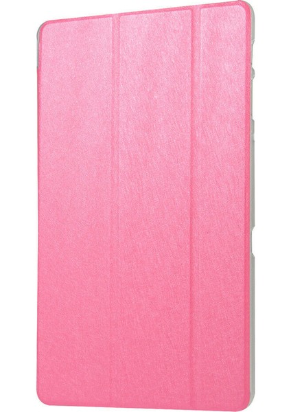 iPad Mini 3 A1599 A1600 Kılıf Smart Cover Y Standlı Uyku Modlu 7.9" Pembe